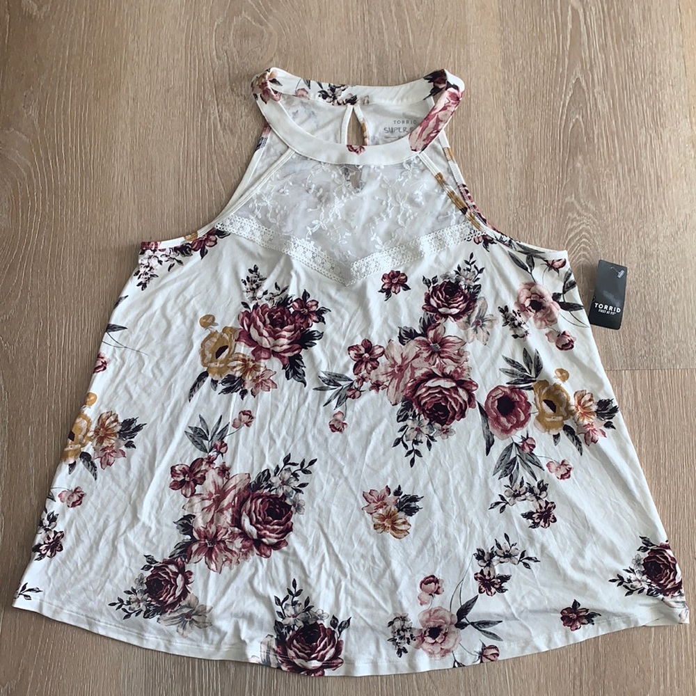 Torrid floral top size 0